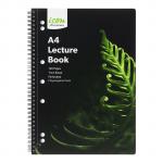 Icon Spiral Lecture Notebook - A4 PP Cover Black 140 pg