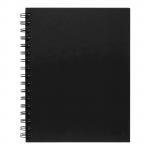 Icon Spiral Notebook - A5 Hard Cover Black 200 pg