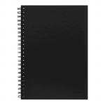 Icon Spiral Notebook - A4 Hard Cover Black 200 pg