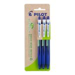 Pilot 20160  BeGreen Rexgrip Ballpoint Medium Blue Pens, Pack of 3 HS