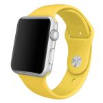 49mm/45mm/44mm/42mm Light Yellow Silicone Sport Band for Apple Watch, includes S/M and M/L bands. Compatible with Apple Watch Ultra, Series 8/7/6/SE/5/4/3/2/1