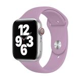 41mm/40mm/38mm Lavender Silicone Sport Band for Apple Watch, includes S/M and M/L bands. Compatible with Apple Watch Series 8/7/6/SE/5/4/3/2/1