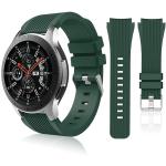 20mm Dark Green Silicone Sport Band - Compatible with Galaxy Watch5 series /Watch4 series/Watch3 41mm/Galaxy Watch 42mm/Watch Active 2 44mm/ Watch Active 2 40mm