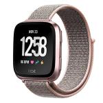 Nylon Rose Pink Band for Fitbit Versa 4/Versa 3/Sense 2 - 24mm, Size Small for 5.5"-7.1" wrist, (Watch not included)