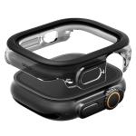Uniq Apple Watch Ultra 2 49mm Voute Watch Case - Black, 9H Curved Tempered Glass Screen Protector, Slim PC bumper