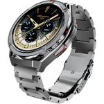 HiFuture Active Smart Watch - Silver 1.43" AMOLED Display - Up to 10 Days Battery Life - 5ATM Water Resistance - Dual Band GPS/Compass/Altimeter - Health and Fitness Tracking - Bluetooth Calling