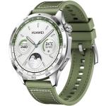 Huawei Watch GT 4 46mm Smart Watch - Green with Stainless Steel Case and Green Woven Strap 1.43" AMOLED Display - Up to 2 weeks Battery Life - Built in GPS - 5 ATM Water Resistant - Heart Rate / Sleep / Stress Monitoring - Bluetooth Calls -