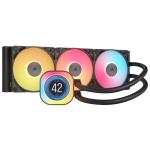Corsair iCUE LINK TITAN 360 RX LCD Black Water Cooling CPU Cooler 360mm Radiator, For Intel 1851, 1700, AMD AM5, AM4