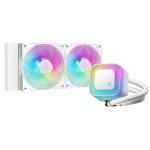 DEEPCOOL LE240 V2 White 240mm ARGB Liquid Cooler For Intel LGA 1851/1700/1200/1151/1150/1155, AMD AM5/AM4